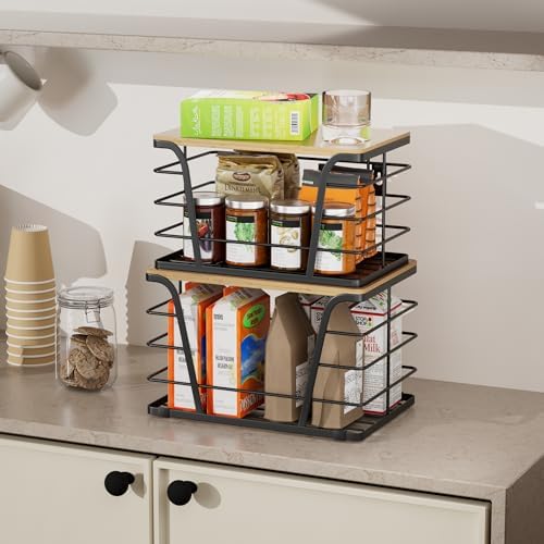 TIDIIABODE 2 Pack Extra Large Pantry Storage Organizers, Pantry Baskets organization, Potato and Onion Storage Bin, Wall