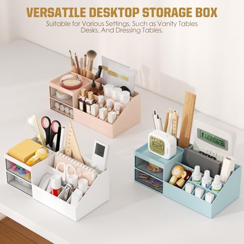 Subsky Makeup Organiser with Drawers, Cosmetic Storage, Skin Care Organiser, Multifunctional Organiser for Office, Cosme
