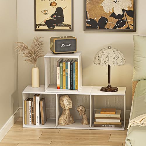 Dmevkic 2 Cube Organizer Bookshelves DIY Variable Stackable Cube Storage Organizer for Kid Bedroom,Living Room,Small Boo