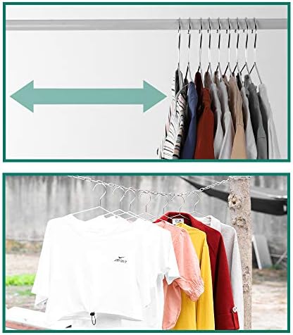 Metal Hangers Clothing Heavy Duty for Closet Stainless Steel Hanger 16.5in by WYCQKL 40 Pack