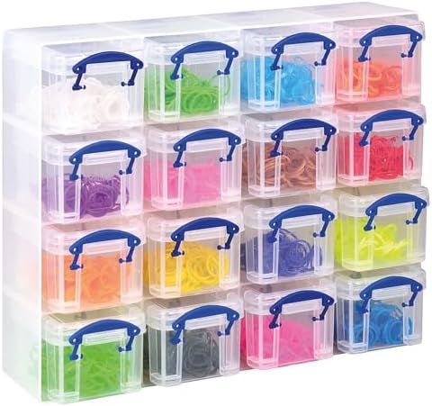 Really Useful Box 16 x 0.14 Litre Plastic Organiser Storage Set