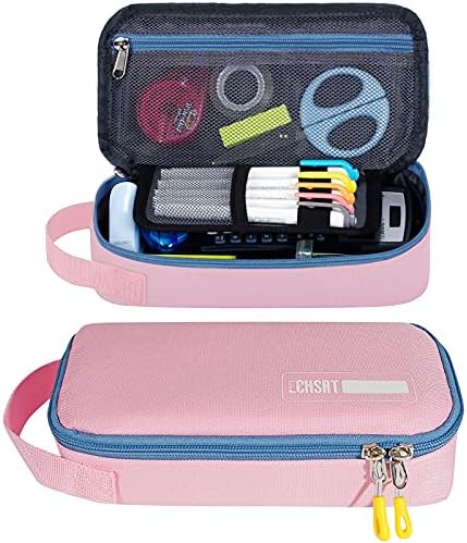 ECHSRT Large Pencil Case, Aesthetic Pen Pouch with Big Capacity, Minimalist Portable Stationery Bag with Handle for Office Organizer Aesthetic Pencil Cases