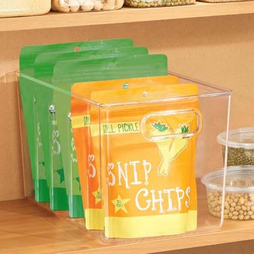 iDesign Storage Bins with Handles, Set of 2, Clear
