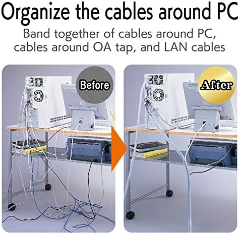 Elecom BST-12CR Tubing to Organize Unobtrusive Cable Inner Diameter 0.5 inches (12 mm) Length 6.6 ft (2.0 m) Clear
