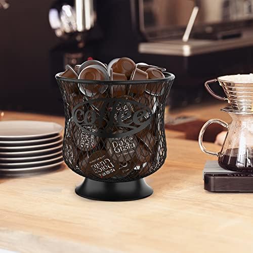 ITHSKUILL Coffee Pod Holder, Large K Cup Organizer, Large Capacity K Cup Storage for Keuring Espresso Capsule Coffee Cre