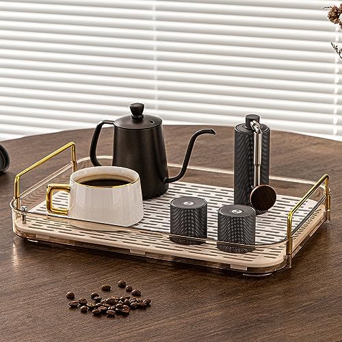Coffee Bar Accessories, Station Organizers,Large Capacity Storage with Drain Board,Whisky Tray,Mug Tea Cup Holder Coffee