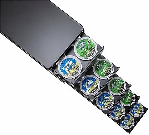 FlagShip K Cup Organizer for Keurig Pod Drawer Large Mullti Tier Coffee Pod Holder(70 Pods Capacity)
