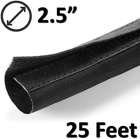 Electriduct 2.5" Hook and Loop Side Entry Hose and Cable Sleeve - 10 Feet