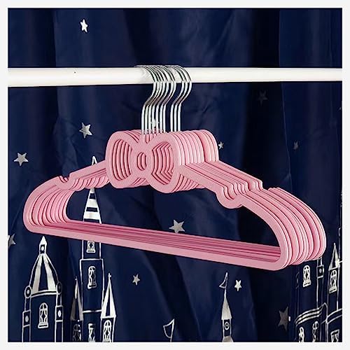 Velvet Hangers 20 Pack, 16" Non Slip Adult Hangers, 360 Degree Swivel-Hook, Ultra Slim Clothes Felt Hanger Space Saving, Durable & Cute for Coats, Jacket, Shirts, Dress (Plastics, Bow)
