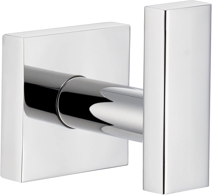 Angle Simple Towel Hook for Bathroom, SUS 304 Stainless Steel Robe Coat Hook, Hand Towel Holder Wall Mounted, Polished Chrome