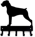 Boxer (Natural Ears) Key Holder & Leash Hanger 9 inch | 5 Hooks, Made in USA