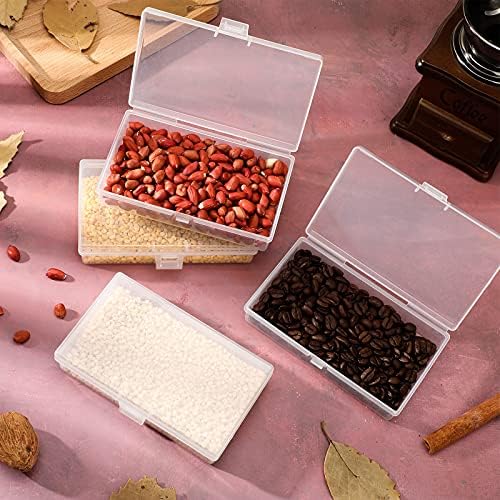 Jetec 18 Pieces Small Clear Plastic Storage Box, 5.2 x 3 x 1.2 Inch