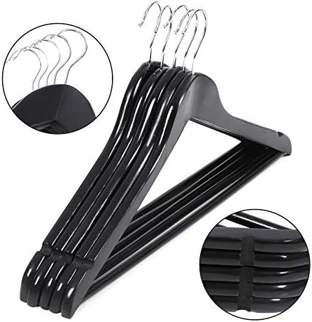 Lotus Wooden Hangers, Solid Wood Shirt Hangers, Dress Coat Jacket Clothes Hangers, With Extra Smooth Finish, 360 Degree 