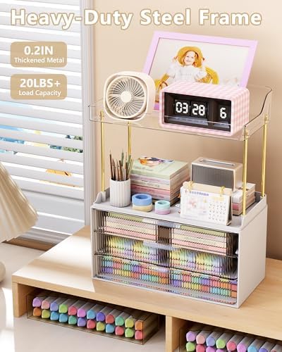 Anylady Bathroom Organizers and Storage, Makeup Organizer (Sturdy Durable Attractive), Ideal for Vanity, Countertop, Cou