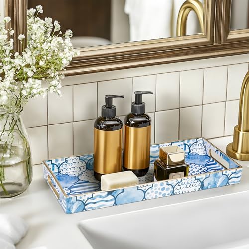 MAONAME Bathroom Vanity for Countertop, Plastic Decorative Trays