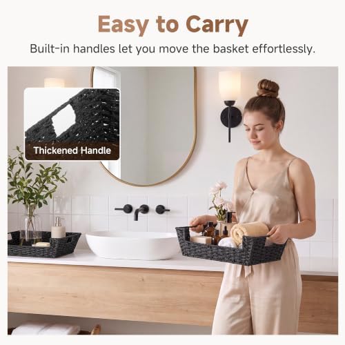 StorageWorks Pantry Baskets for Organizing, Large Storage Basket for Shelf
