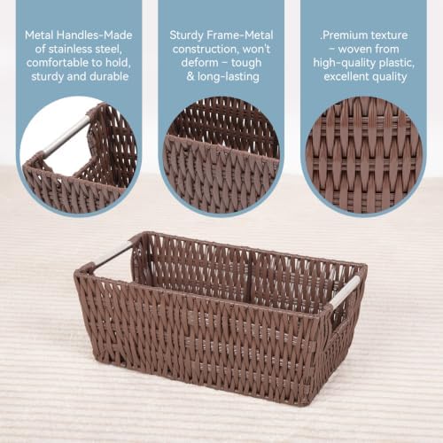 Whitmor Rattique Small Shelf Tote (6500-2712-JAVA)