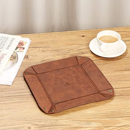 SITHON Valet Tray Desktop Storage Organizer Nightstand Caddy Holder