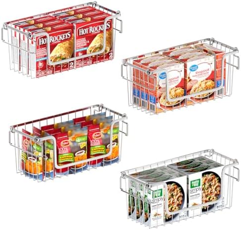 Orgneas Stacking Freezer Organizer Bins for 5.0Cu.Ft Chest Freezer
