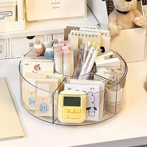 360° Rotating Makeup Organizer, 10" Clear Turntable Lazy Susan Organizer for Vanity, Bathroom Counter, Cabinet, Spinning