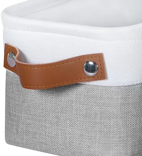 Small Fabric Storage Bins, Narrow Storage Baskets for Organizing
