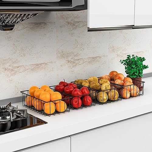 Joben Oligey 9 PACK (3 Szie) Small Wire Storage Baskets for Organizing,Pantry Organization Bins for Cabinets, Metal Bask
