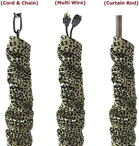 Royal Designs, Inc. Cord & Chain Cover 4 ft Silk Type Fabric, Chandelier Pendant Lighting Chain & Cable Management, Touc