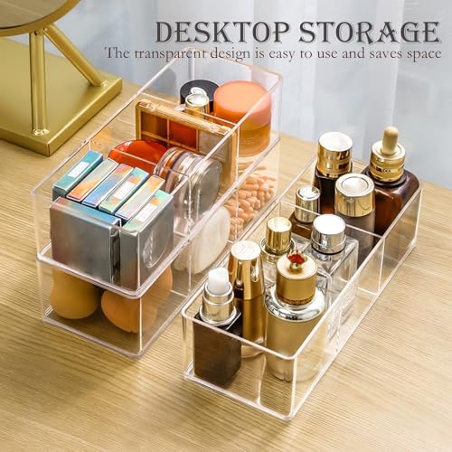 Acrylic Organizer 4-Piece Makeup Organizer Set