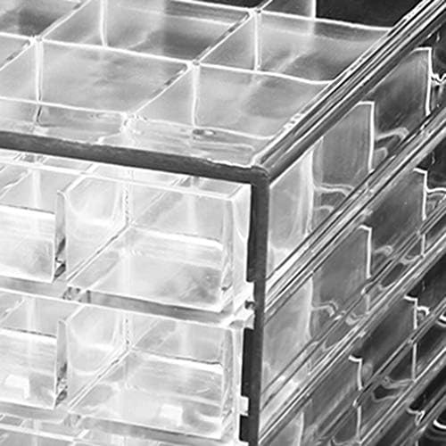 HOKY 120 Grids Transparent Acrylic Nail Display Organizer Makeup Jewelry Nail Art Cosmetic Display Rack Drawer Boxes Org