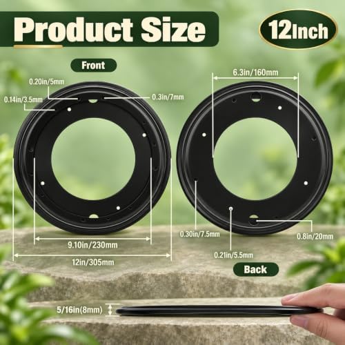 12" Lazy Susan Bearing, 6PCS Heavy Duty Turntable Swivel