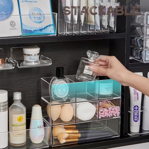 KissYou Acrylic Box With Lid 24 Pieces Small Clear Square Cube Jewelry Storage Box Wedding Party Gift Candy Boxes