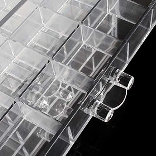 HOKY 120 Grids Transparent Acrylic Nail Display Organizer Makeup Jewelry Nail Art Cosmetic Display Rack Drawer Boxes Org