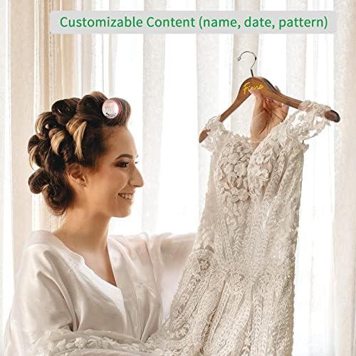 Nature Smile Wooden Coat Hangers Solid Wood Shirt Dress Clothes Hangers(10pcs Retro)
