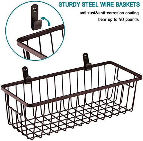 SheeChung Metal Wire Basket, Small Storage Baskets for Bathroom Kitchen