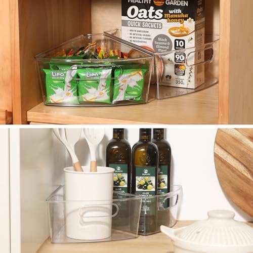 Lazy Susan Organizer Bins,10.2”x 9.4”x 4”, 26" Diameter(8)