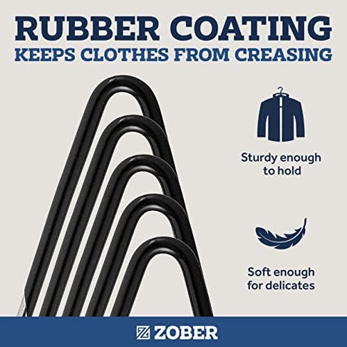Zober Metal Pant Hangers for Jeans, Clothes Hangers for Pants, 40 Pack