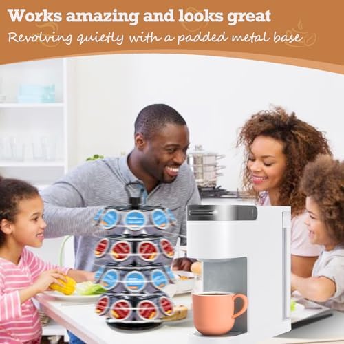 K Cup Holder,4-Tier Coffee Pod Holder Storage Organizer Stand,Holds 36 Pods