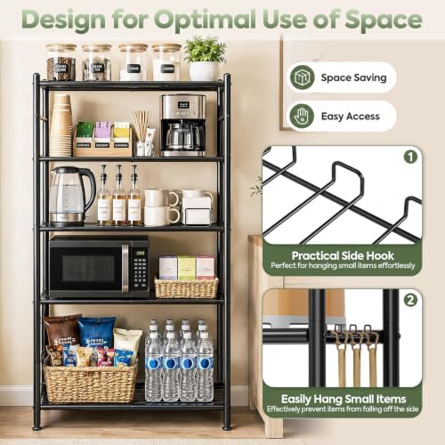 Metal Wire Storage Shelves, Kitchen Pantry Closet Storage Organizer