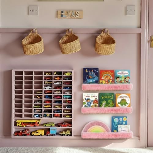 1PC Plush Bookshelf for Kids, Soft Hanging Wall Book Display Shelf