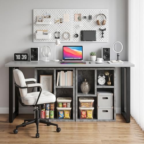 VECELO Cubby Storage Organizer Bookcase, Open Cube Display Shelf Cabinet, Freestanding Multicompartment Bookshelf for De