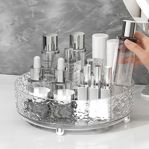 Premium Lazy Susan Organizer,9 inch Turntable Organizer for Bathroom, Kitchen, Vanity, Countertop, Table Top, Cabinet, P