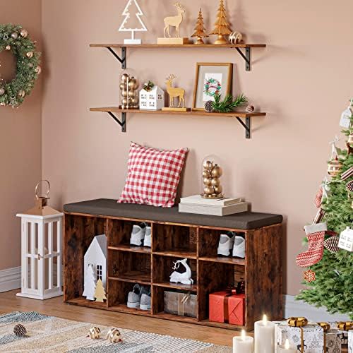 DINZI LVJ Long Wall Shelves, 39.4 Inch Wall Mounted Shelves with Brackets