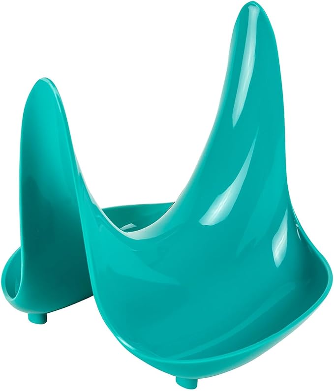 Hutzler Pot Lid Stand & Spoon Rest, Turquoise