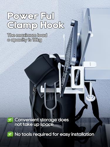 NODOCA 2-Slot Laptop Storage for Desk, Vertical Laptop Stand for Desk, MacBook Vertical Stand, with Headphone Holder, De