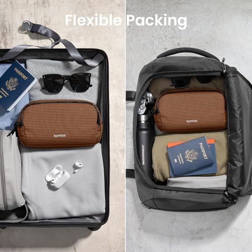 tomtoc Electronic Organizer Travel Case Performance, Dual Compartment Bag