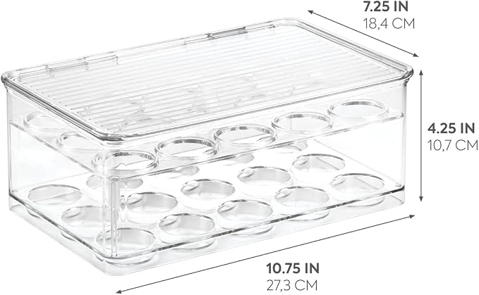 iDesign Stackable Coffee Pod Holder for K-Cup Pods, Clear | 29 K-Cup Capacity