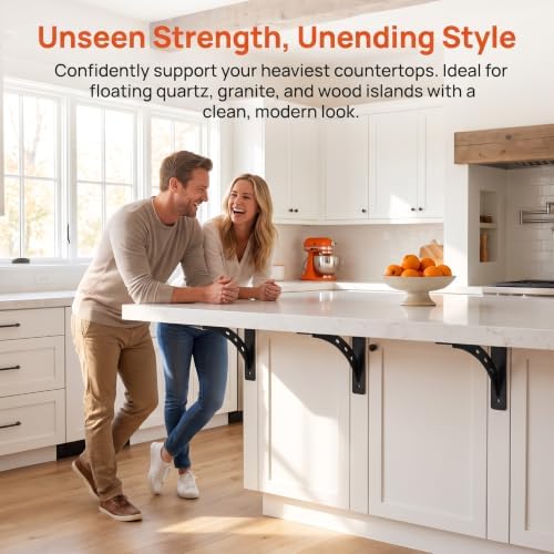 2-Pack Countertop Support Brackets 7"x6"x2"