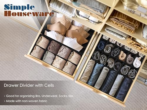 Simple Houseware Closet Underwear Organizer Drawer Divider Assorted 7 pcs