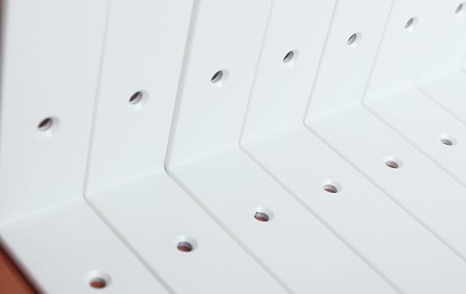 6 Pack - L 6" x H 6" x W1.5, 5mm Thick White L Shelf Bracket, Iron Shelf Brackets, Metal Shelf Brackets, Floating Shelf, Shelf Supports with Screws