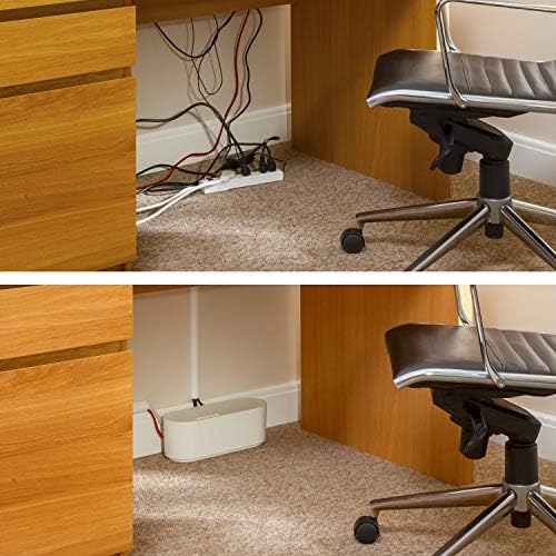 D-Line Small White Cable Management Box and D-Line White Cable Tube Bundle …